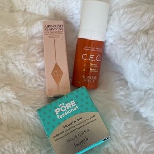 💕2 FOR $22💕 Charlotte Tilbury, Sunday Riley, Benefit sample skincare bundle